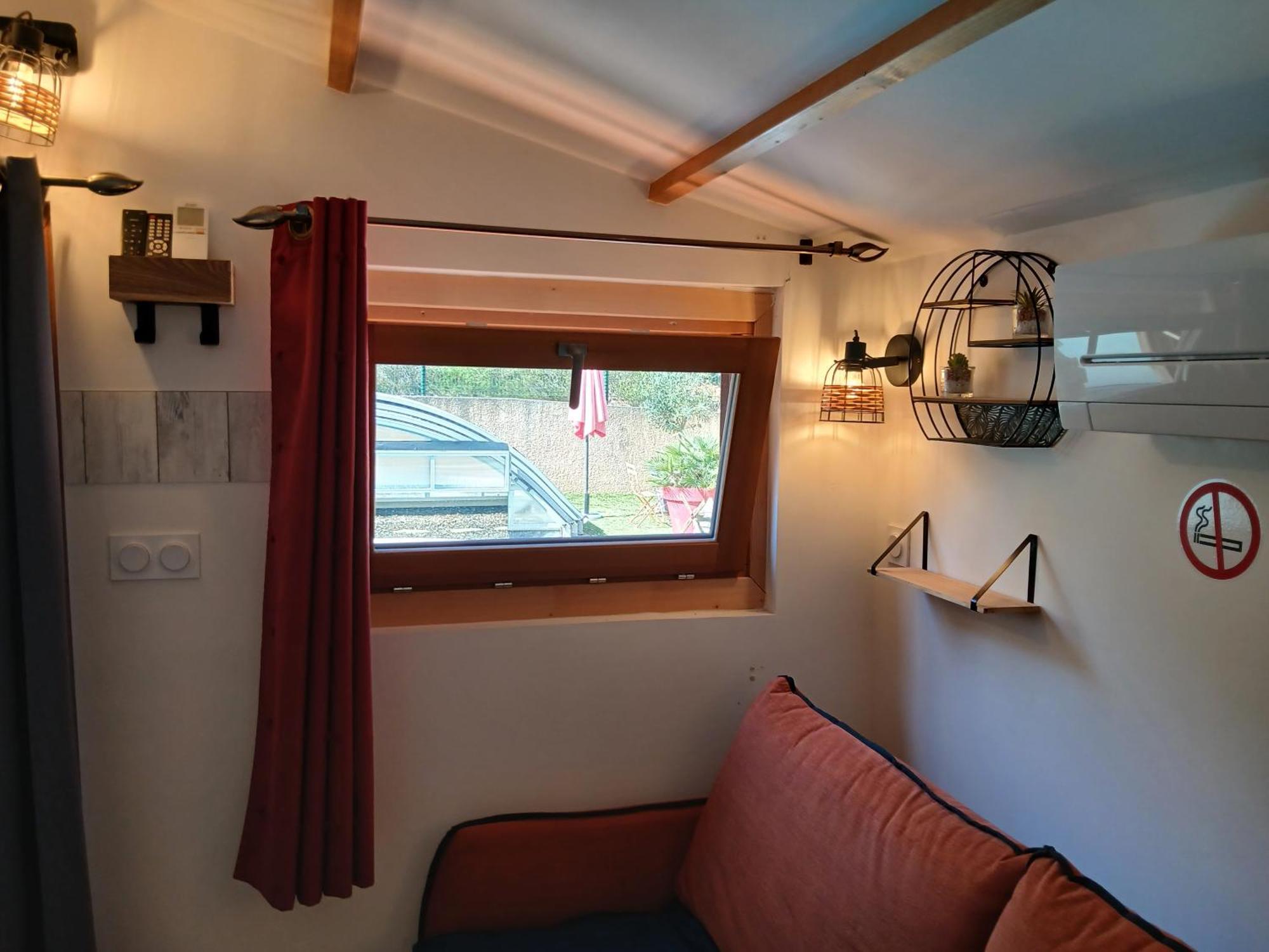 Chalet Charmant Avec Piscine Mercuer Dış mekan fotoğraf